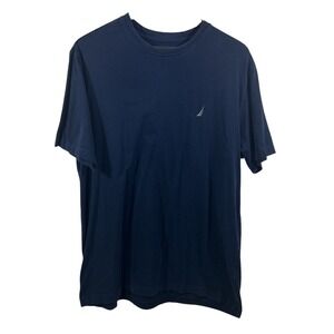 Nautica Men Large Blue Sleepwear Top Short Sleeves